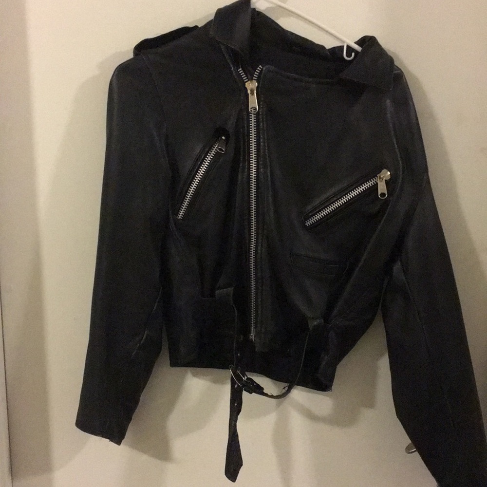 Distressed Leather Jacket